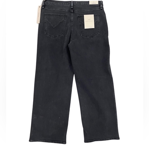 NWT $195 Hudson Rosie Wide Leg Ankle Jean - Ash Black - Picture 4 of 11